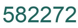 Number 582272 green image