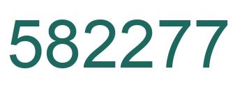 Number 582277 green image