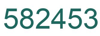 Número 582453 imagen verde
