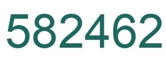 Número 582462 imagen verde