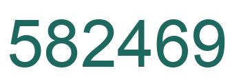 Número 582469 imagen verde