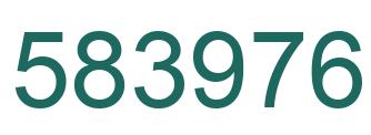 Number 583976 green image
