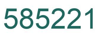 Número 585221 imagen verde