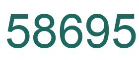 Número 58695 imagen verde