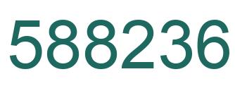 Número 588236 imagen verde