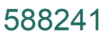 Número 588241 imagen verde