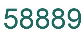 Número 58889 imagen verde