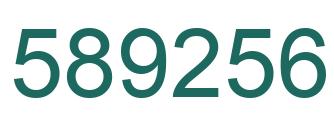 Número 589256 imagen verde