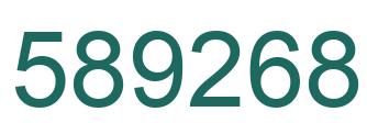 Number 589268 green image