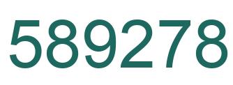 Number 589278 green image