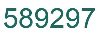 Number 589297 green image