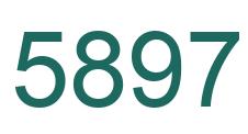 Number 5897 green image