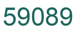 Número 59089 imagen verde