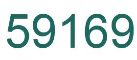 Número 59169 imagen verde