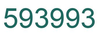 Number 593993 green image