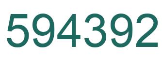 Número 594392 imagen verde