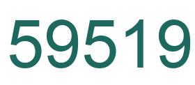 Número 59519 imagen verde