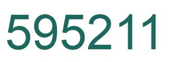 Number 595211 green image
