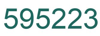 Número 595223 imagen verde
