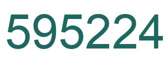 Número 595224 imagen verde