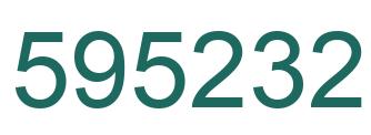 Número 595232 imagen verde