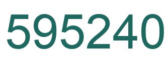 Número 595240 imagen verde