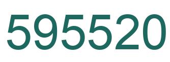 Number 595520 green image