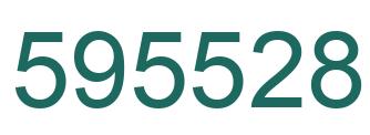 Number 595528 green image