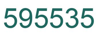 Number 595535 green image
