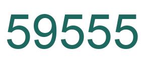 Number 59555 green image