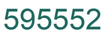 Number 595552 green image