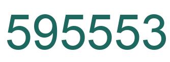 Number 595553 green image