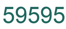 Número 59595 imagen verde