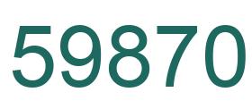 Número 59870 imagen verde