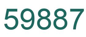 Número 59887 imagen verde