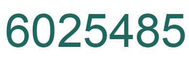 Número 6025485 imagen verde