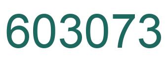 Número 603073 imagen verde