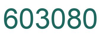 Número 603080 imagen verde
