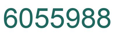 Number 6055988 green image