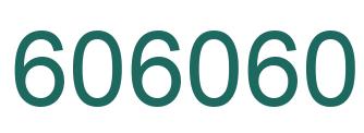 Número 606060 imagen verde