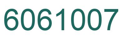 Número 6061007 imagen verde