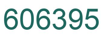 Number 606395 green image