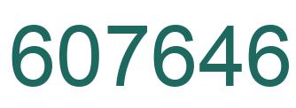 Número 607646 imagen verde