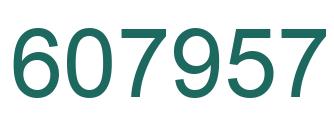 Número 607957 imagen verde