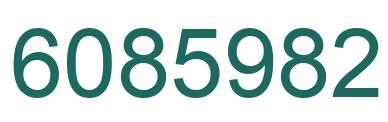 Number 6085982 green image