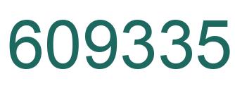 Number 609335 green image