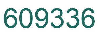 Number 609336 green image