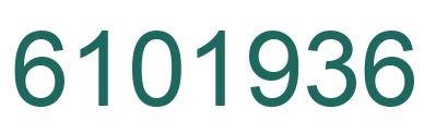 Number 6101936 green image
