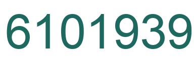 Number 6101939 green image