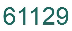 Número 61129 imagen verde